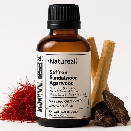 Natureal Now Saffron Cashmere + Sandalwood + Agarwood Massage Oil/ Body Oil 100ml